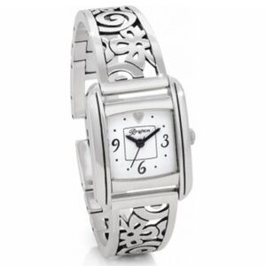 Brighton Amalfi Women Silver Floral Bracelet Quartz 24mm Watch straps 2.5 each